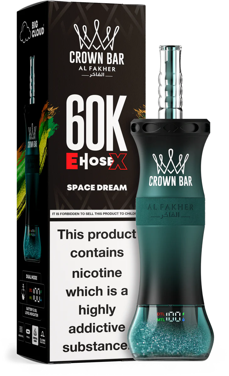 Al Fakher E Hose X 60000 Puffs Crown Bar Hookah Disposable Vape 6MG - Image 7