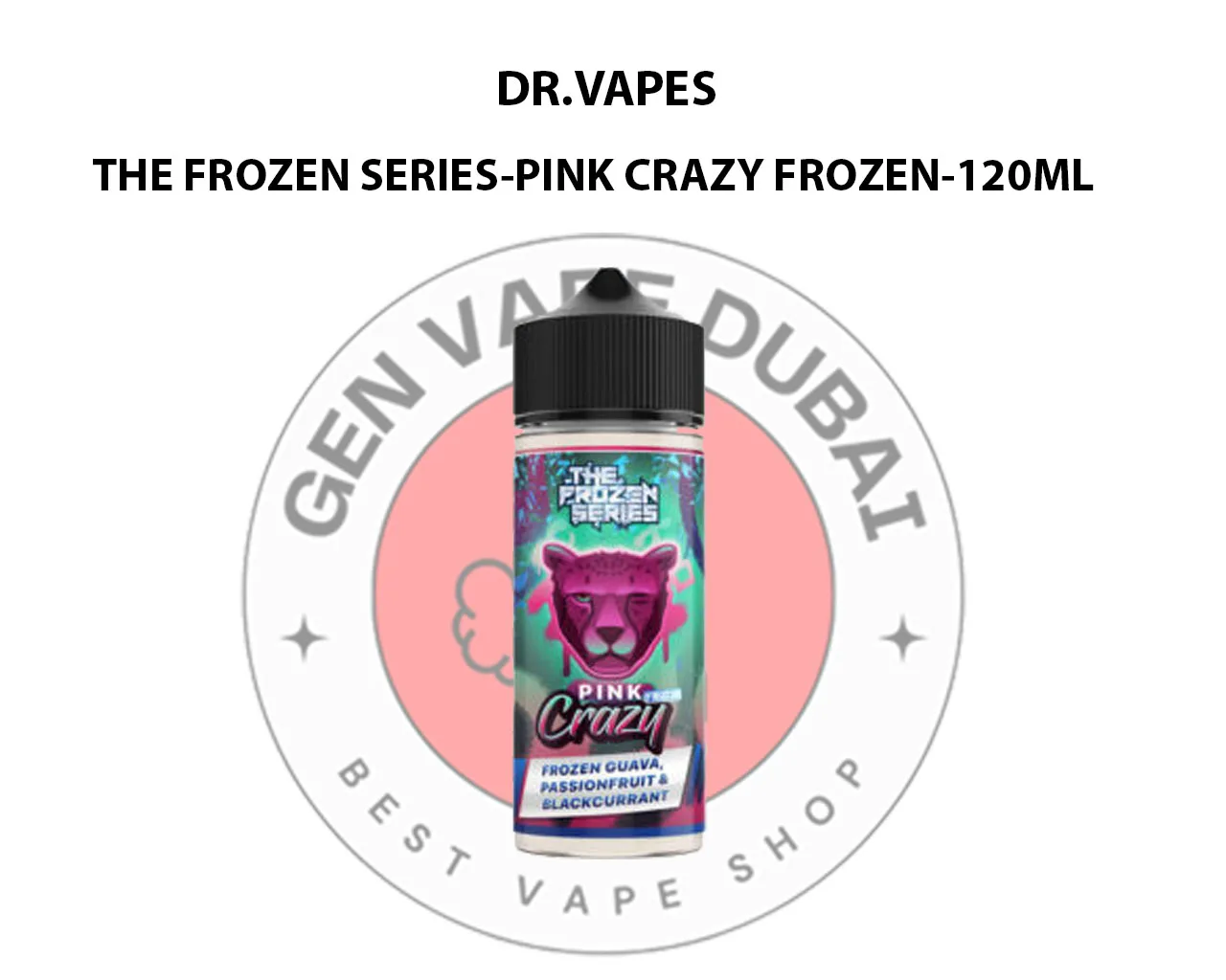 DR VAPES THE FROZEN SERIES PINK CRAZY FROZEN-120ML