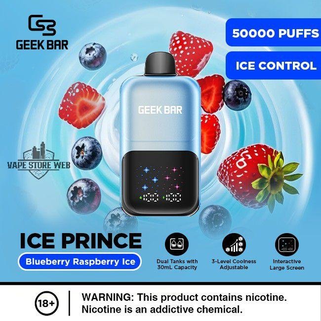 Geek Bar Ice Prince 50000 Puffs Disposable Vape 50mg - Image 9