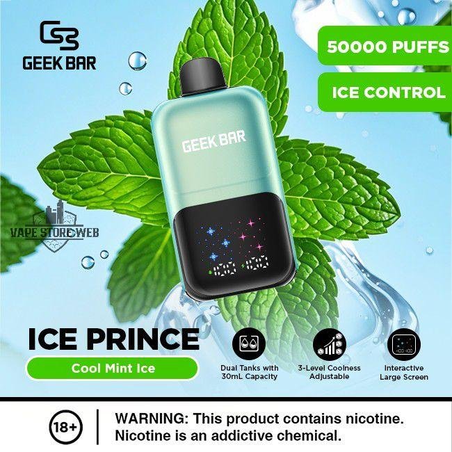 Geek Bar Ice Prince 50000 Puffs Disposable Vape 50mg - Image 8
