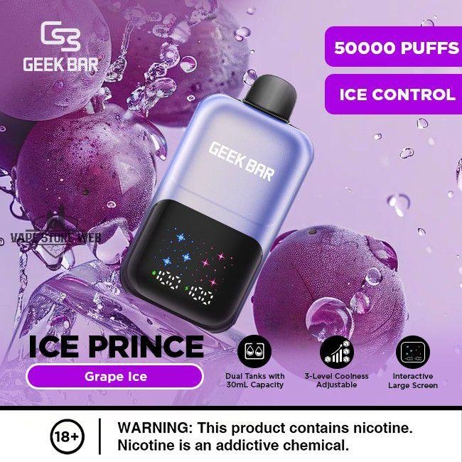 Geek Bar Ice Prince 50000 Puffs Disposable Vape 50mg - Image 7