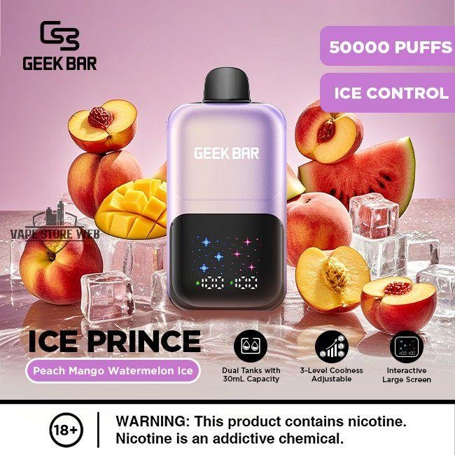 Geek Bar Ice Prince 50000 Puffs Disposable Vape 50mg - Image 4