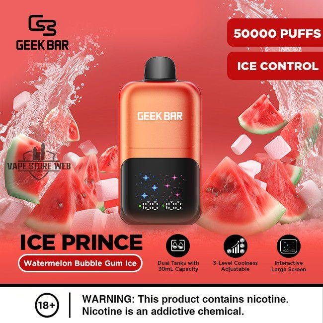 Geek Bar Ice Prince 50000 Puffs Disposable Vape 50mg - Image 2
