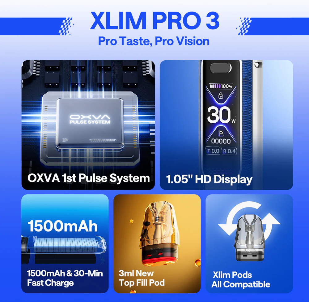 OXVA Xlim Pro 3 Pod Kit 30W 1500mAh In UAE - Image 11