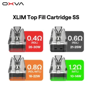 OXVA Xlim SS Pods 2ml Top Fill