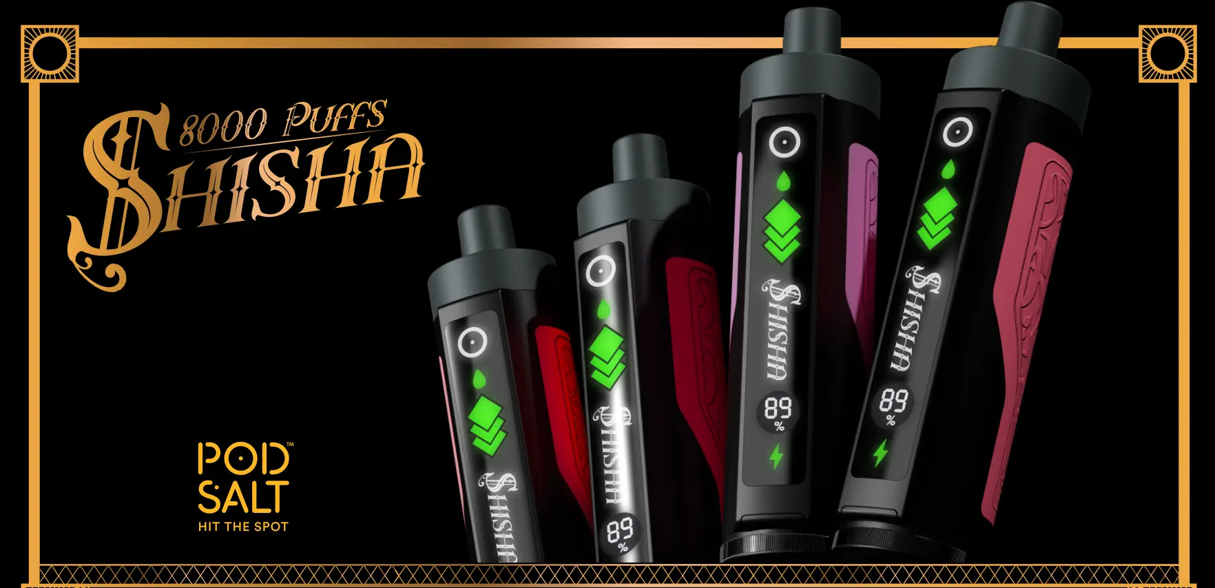 POD SALT SHISHA DISPOSABLE 3MG 8000 PUFFS - Image 9