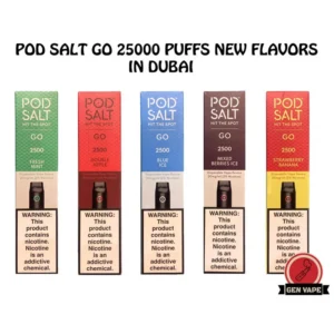 POD SALT GO DISPOSABLE 2500 PUFFS 20MG NEW FLAVORS