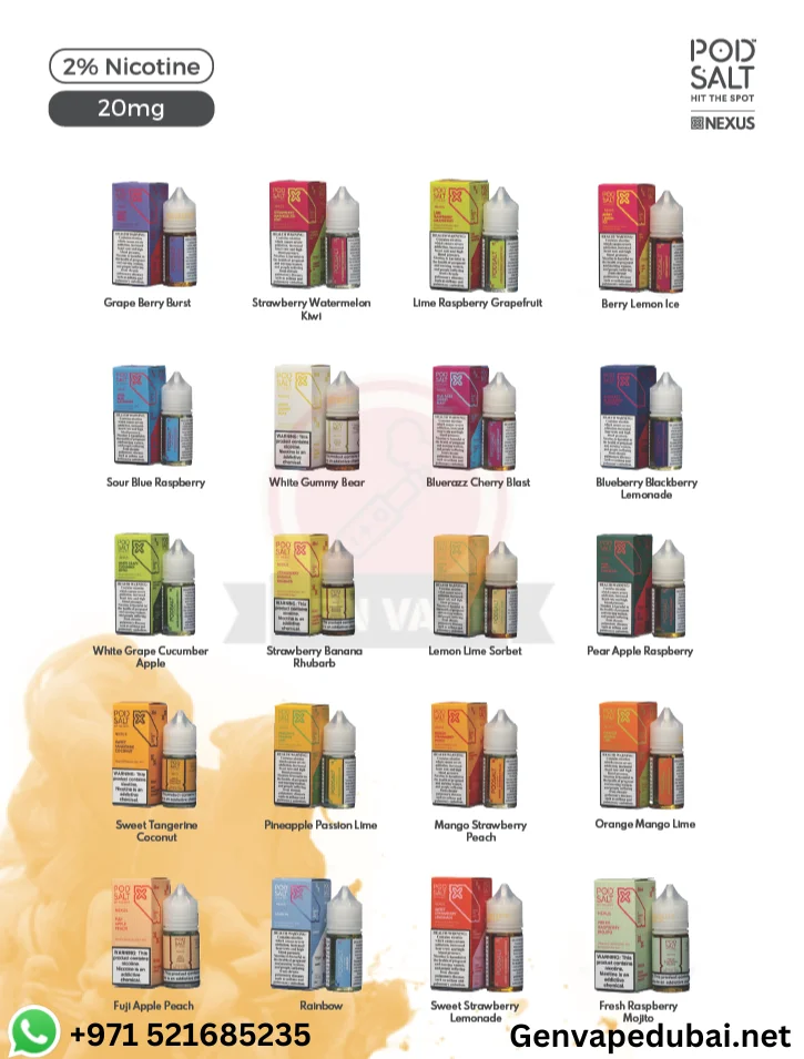 Pod Salt Nexus E-liquid 20MG Nicotine 30ml - Image 2