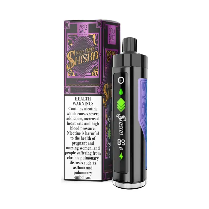 POD SALT SHISHA DISPOSABLE 3MG 8000 PUFFS - Image 2