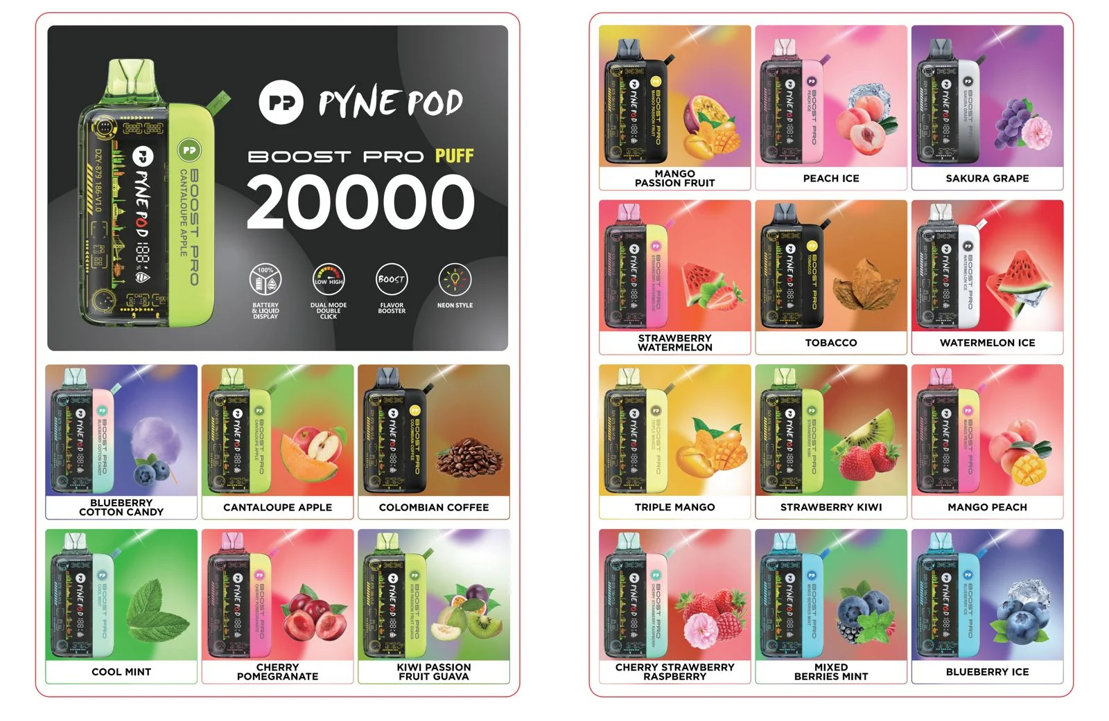 Pyne Pod Boost PRO 20K Disposable Vape 5% - Image 11