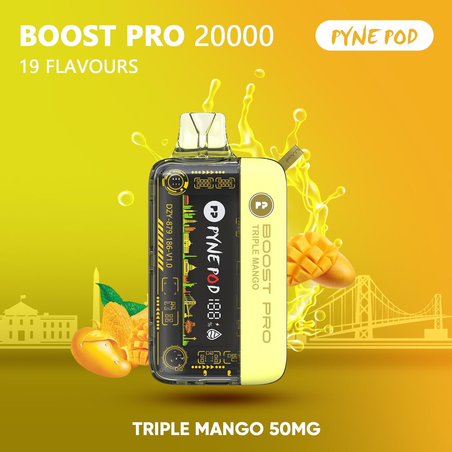 Pyne Pod Boost PRO 20K Disposable Vape 5% - Image 4