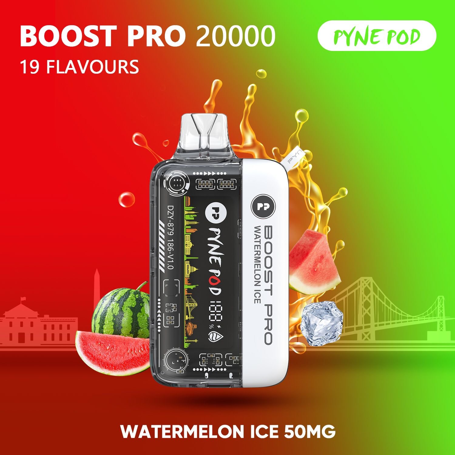 Pyne Pod Boost PRO 20K Disposable Vape 5% - Image 3