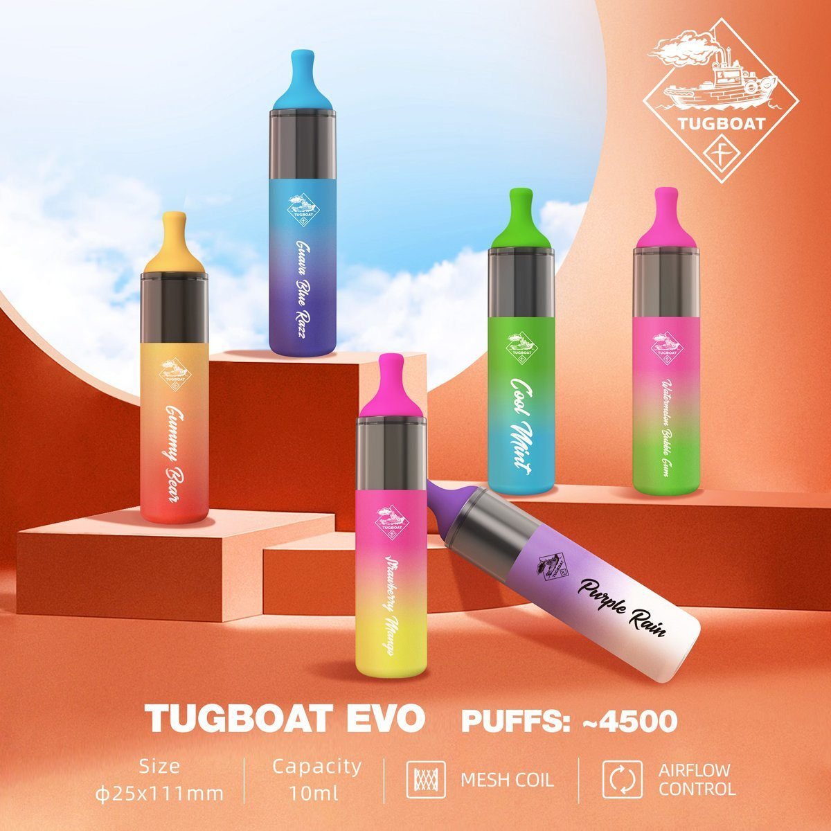 TUGBOAT EVO 4500 PUFFS 5%