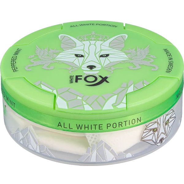 White Fox Peppered Mint All White Portion Slim 16 mg - Image 2