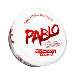 Pablo Exclusive Strawberry Lychee Super Strong Slim All White 50mg