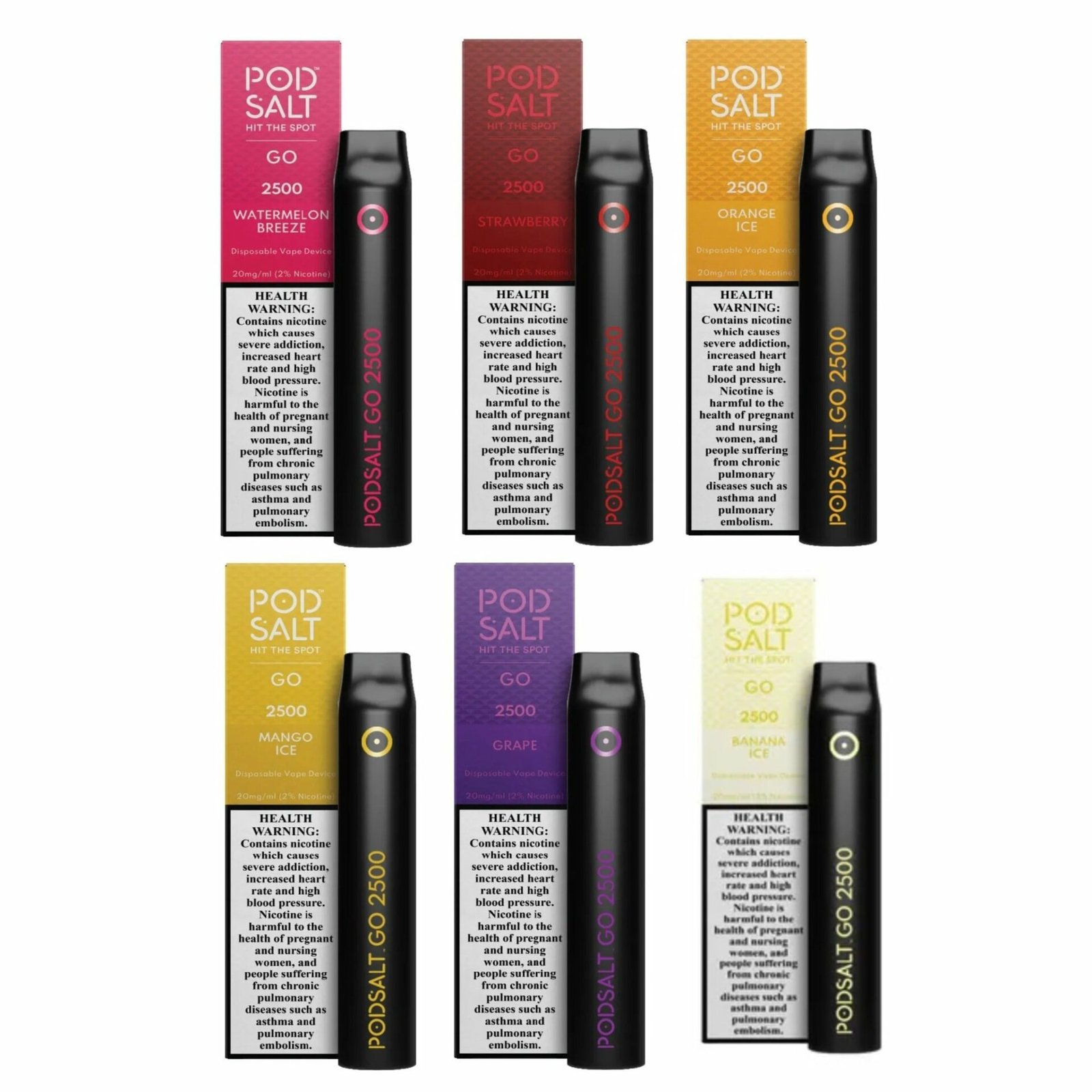 POD SALT GO 2500 PUFFS