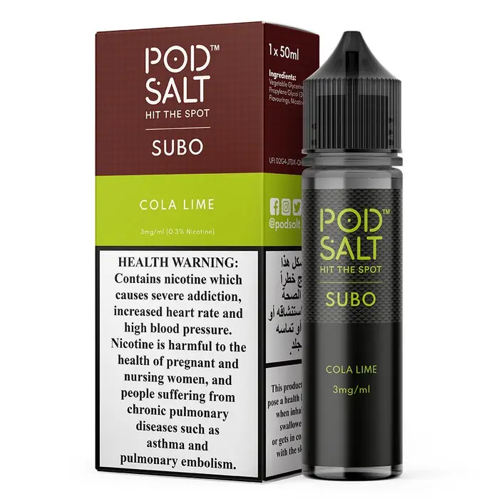 Pod Salt Subo 3mg E-Liquid (UAE) – 50ml - Image 5