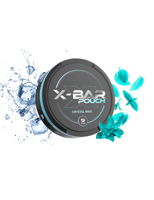 X-Bar Crystal Mint Nicotine Pouches 9 mg